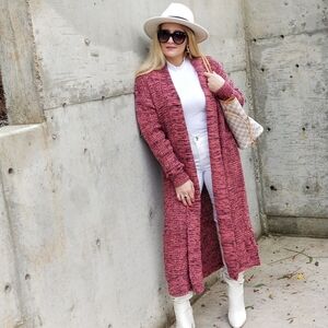 Cardigan Long Sleeve Knitted Sweater Cardi…